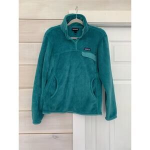 Patagonia ReTool snap
 Thermal Pro Polartec women’s fleece pullover aqua blue 
M